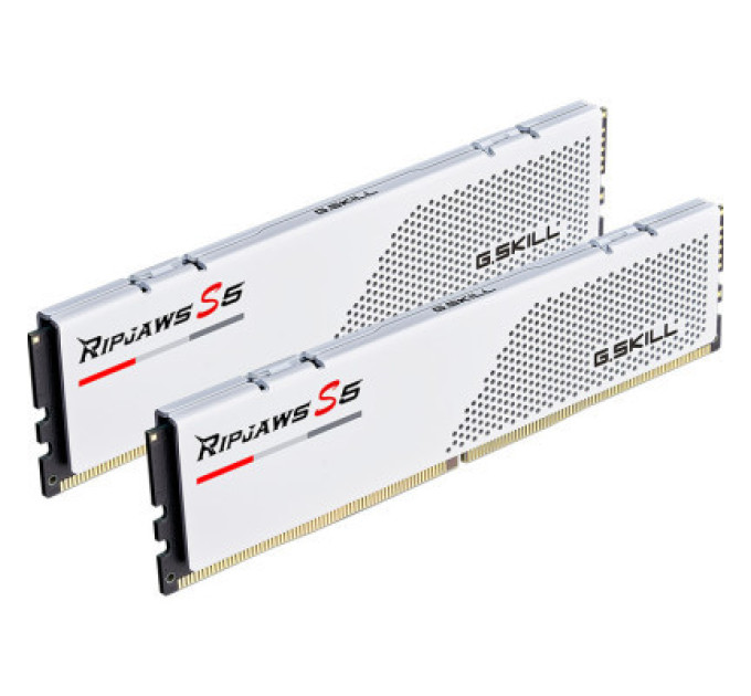 Модуль памяти для компьютера DDR5 64GB (2x32GB) 5600 MHz Ripjaws S5 White G.Skill (F5-5600J3636D32GX2-RS5W)