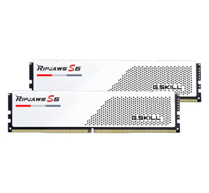 Модуль памяти для компьютера DDR5 64GB (2x32GB) 5600 MHz Ripjaws S5 White G.Skill (F5-5600J3636D32GX2-RS5W)