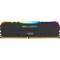 Модуль памяти для компьютера DDR4 8GB 3200 MHz Ballistix RGB Black MICRON (BL8G32C16U4BL)