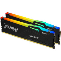 Модуль памяти для компьютера DDR5 64GB (2x32GB) 5200 MHz Beast RGB EXPO Kingston Fury (ex.HyperX) (KF552C36BBEAK2-64)