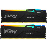 Модуль памяти для компьютера DDR5 16GB (2x8GB) 6000 MHz Beast RGB Kingston Fury (ex.HyperX) (KF560C40BBAK2-16)