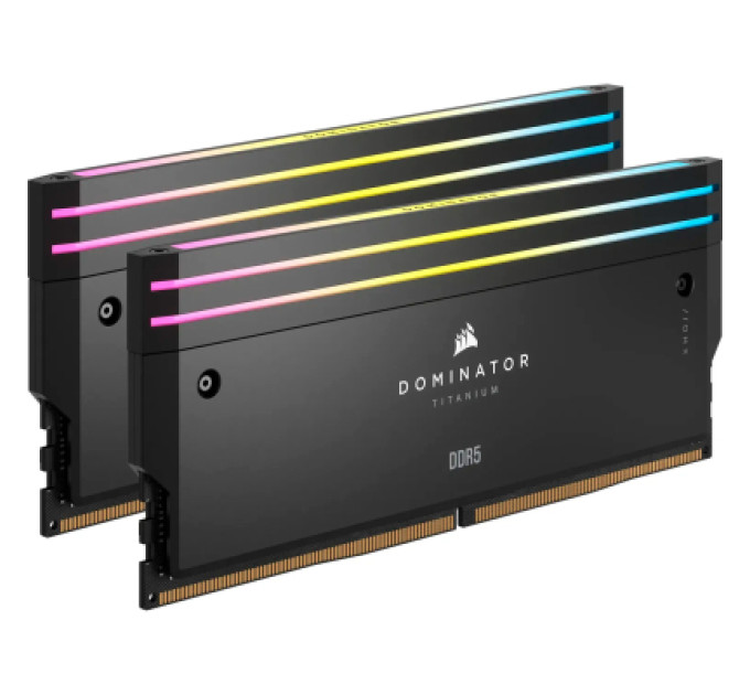 Модуль памяти для компьютера DDR5 32GB (2x16GB) 6000 MHz Dominator Titanium RGB Corsair (CMP32GX5M2B6000C30)