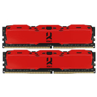 Модуль памяти для компьютера DDR4 8GB (2x4GB) 3000 MHz Iridium X Red Goodram (IR-XR3000D464L16S/8GDC)