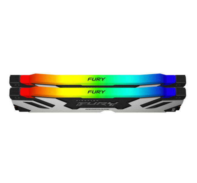 Модуль памяти для компьютера DDR5 32GB (2x16GB) 6400 MHz Renegade Silver RGB Kingston Fury (ex.HyperX) (KF564C32RSAK2-32)