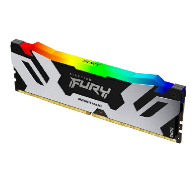 Модуль памяти для компьютера DDR5 32GB (2x16GB) 6400 MHz Renegade Silver RGB Kingston Fury (ex.HyperX) (KF564C32RSAK2-32)