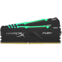 Модуль памяти для компьютера DDR4 64GB (2x32GB) 2666 MHz HyperX Fury RGB Kingston Fury (ex.HyperX) (HX426C16FB3AK2/64)