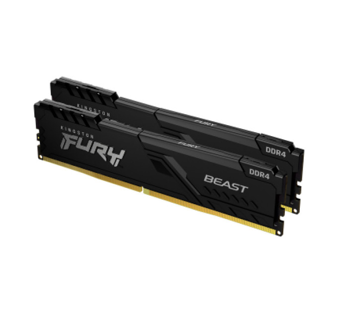 Модуль памяти для компьютера DDR4 8GB (2x4GB) 3200 MHz Fury Beast Black Kingston Fury (ex.HyperX) (KF432C16BBK2/8)