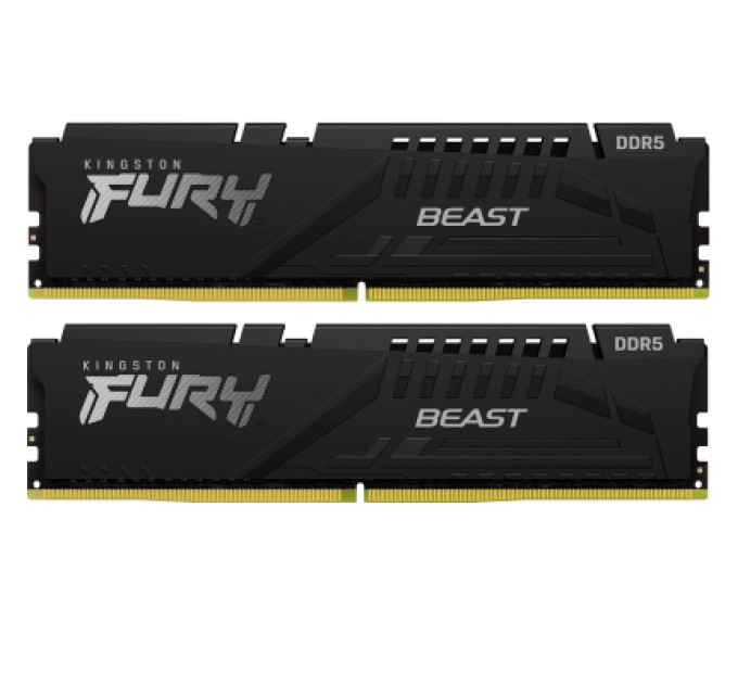 Модуль памяти для компьютера DDR5 64GB (2x32GB) 6000 MHz Beast Black EXPO Kingston Fury (ex.HyperX) (KF560C30BBEK2-64)