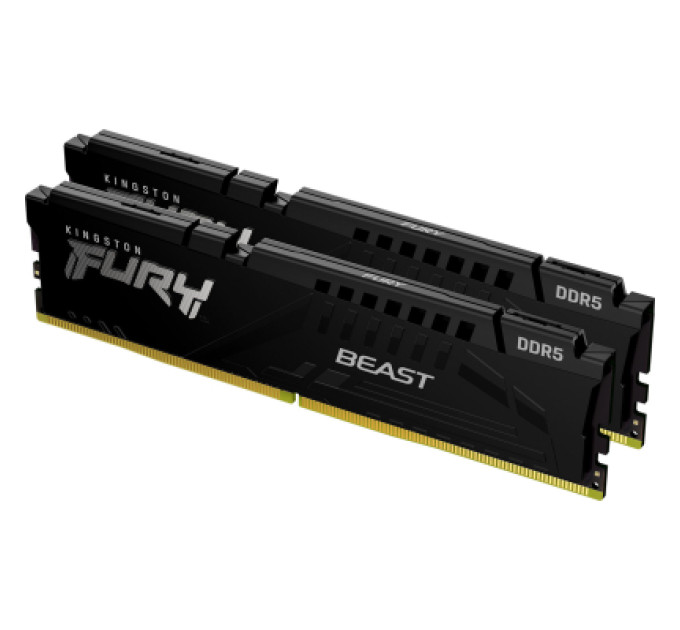 Модуль памяти для компьютера DDR5 64GB (2x32GB) 6000 MHz Beast Black EXPO Kingston Fury (ex.HyperX) (KF560C30BBEK2-64)