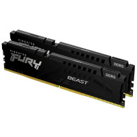 Модуль памяти для компьютера DDR5 32GB (2x16GB) 6000 MHz Beast AM5 Black Kingston Fury (ex.HyperX) (KF560C36BBEK2-32)