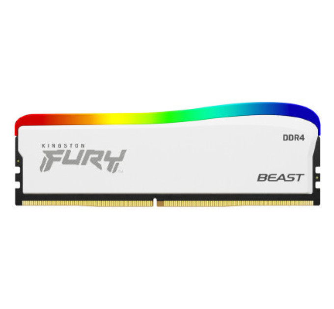 Модуль памяти для компьютера DDR4 8GB 3600 MHz Beast White RGB SE Kingston Fury (ex.HyperX) (KF436C17BWA/8)