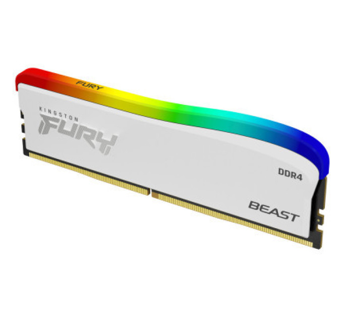 Модуль памяти для компьютера DDR4 8GB 3600 MHz Beast White RGB SE Kingston Fury (ex.HyperX) (KF436C17BWA/8)