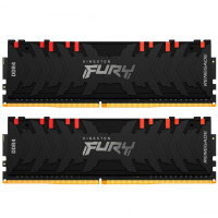 Модуль памяти для компьютера DDR4 16GB (2x8GB) 4266 MHz Renegade RGB Black Kingston Fury (ex.HyperX) (KF442C19RBAK2/16)