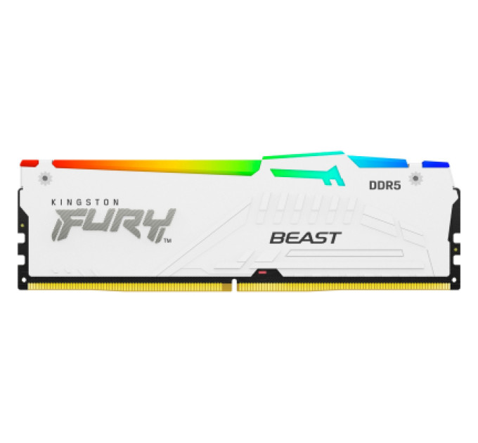 Модуль памяти для компьютера DDR5 16GB 6800 MHz Beast White RGB XMP Kingston Fury (ex.HyperX) (KF568C34BWA-16)