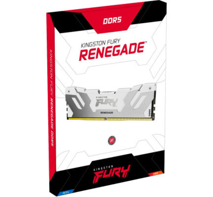 Модуль памяти для компьютера DDR5 16GB 7600 MHz Renegade White XMP Kingston Fury (ex.HyperX) (KF576C38RW-16)