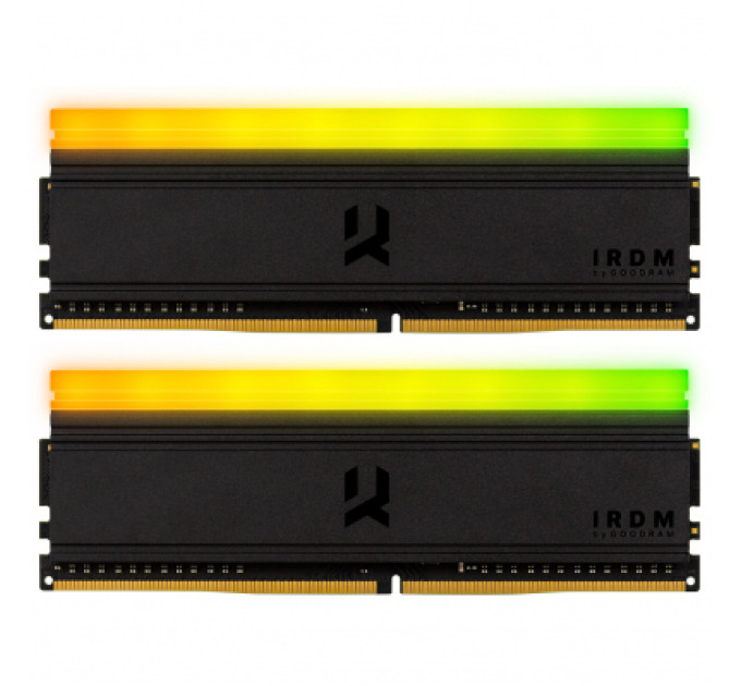 Модуль памяти для компьютера DDR4 16GGB (2x8GB) 3600 MHz IRDM RGB Black Goodram (IRG-36D4L18S/16GDC)