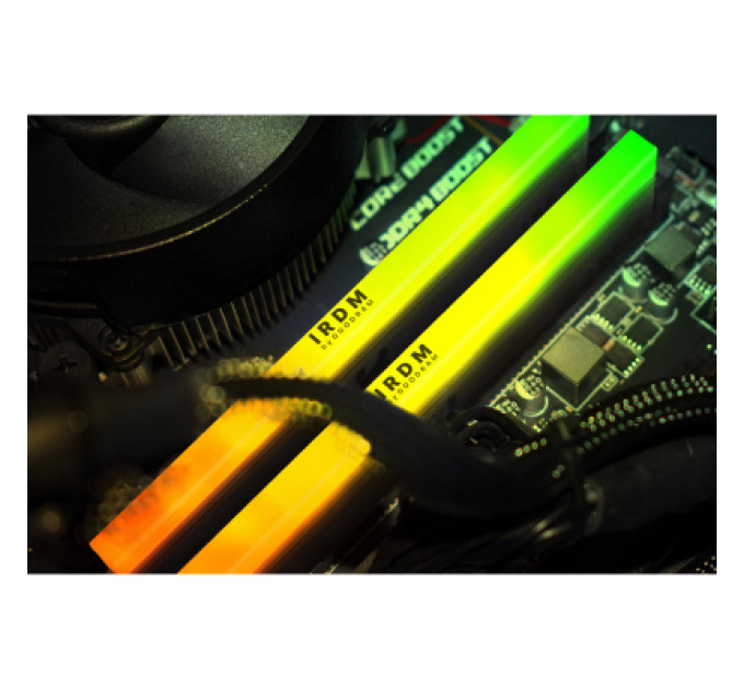 Модуль памяти для компьютера DDR4 16GGB (2x8GB) 3600 MHz IRDM RGB Black Goodram (IRG-36D4L18S/16GDC)