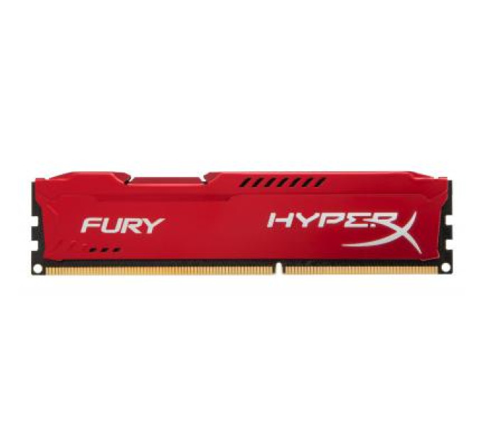 Модуль памяти для компьютера DDR3 8Gb 1600 MHz HyperX Fury Red Kingston Fury (ex.HyperX) (HX316C10FR/8)