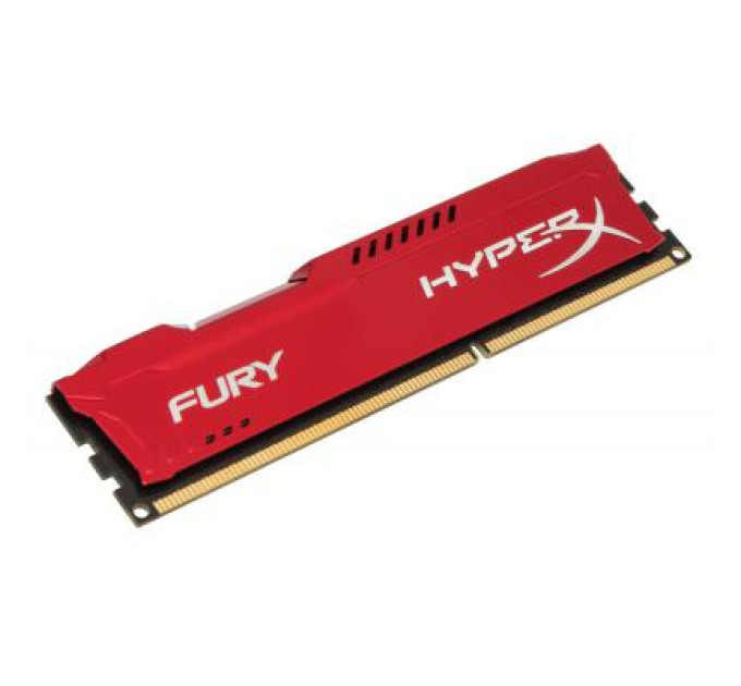 Модуль памяти для компьютера DDR3 8Gb 1600 MHz HyperX Fury Red Kingston Fury (ex.HyperX) (HX316C10FR/8)