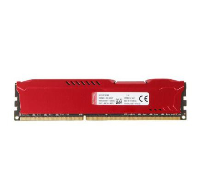 Модуль памяти для компьютера DDR3 8Gb 1600 MHz HyperX Fury Red Kingston Fury (ex.HyperX) (HX316C10FR/8)