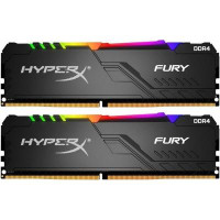 Модуль памяти для компьютера DDR4 64GB (2x32GB) 3600 MHz HyperX Fury RGB Black HyperX (Kingston Fury) (HX436C18FB3AK2/64)