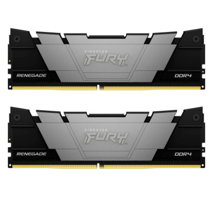 Модуль памяти для компьютера DDR4 16GB (2x8GB) 4266 MHz RenegadeBlack Kingston Fury (ex.HyperX) (KF442C19RB2K2/16)