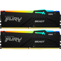 Модуль памяти для компьютера DDR5 16GB (2x8GB) 5200 MHz Beast RGB Kingston Fury (ex.HyperX) (KF552C36BBEAK2-16)