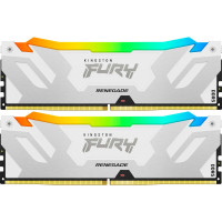 Модуль памяти для компьютера DDR5 32GB (2x16GB) 7600 MHz Renegade RGB White XMP Kingston Fury (ex.HyperX) (KF576C38RWAK2-32)