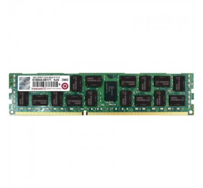 Модуль памяти для сервера DDR3 16GB ECC RDIMM 1333MHz 4Rx8 1.5V CL9 Transcend (TS2GKR72V3H)