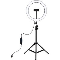 Набор блогера Puluz Ring USB LED lamp 11.8"+ tripod 1.1m (PKT3056B)