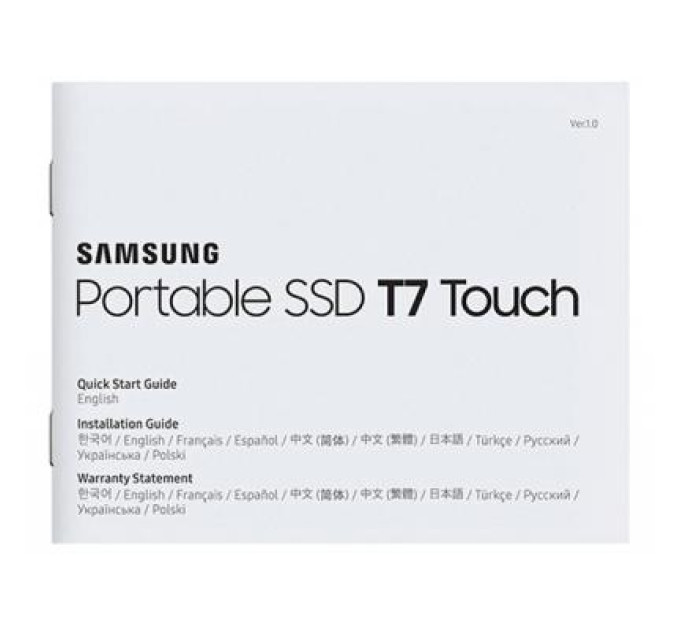 Накопитель SSD USB 3.2 1TB Samsung (MU-PC1T0K/WW)