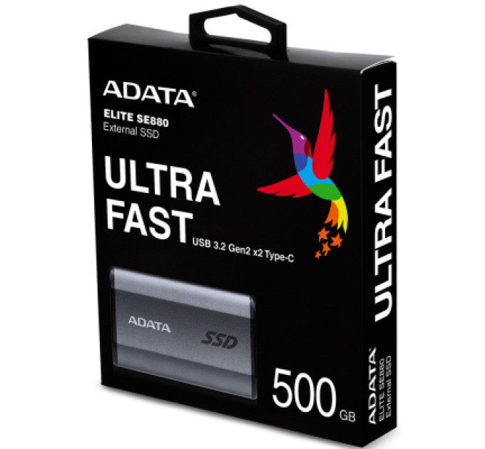 Накопитель SSD USB 3.2 500GB ADATA (AELI-SE880-500GCGY)