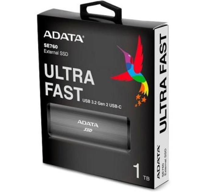 Накопитель SSD USB 3.2 512GB ADATA (ASE760-512GU32G2-CTI)