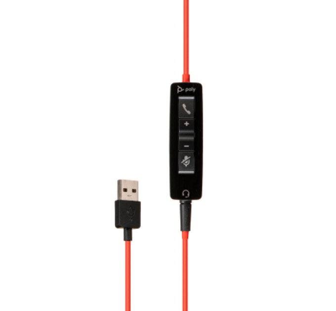 Наушники Poly BlackWire 5210 USB-A HS Mono Black (80R98AA)