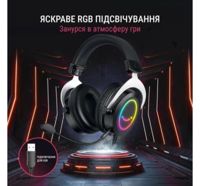 Наушники Fifine H3 RGB Black (H3)