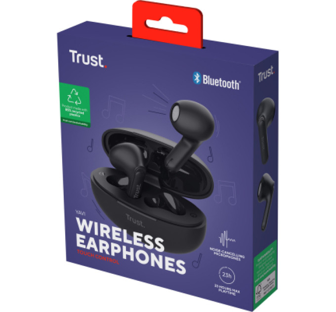 Наушники Trust Yavi Earphones Black (25298)