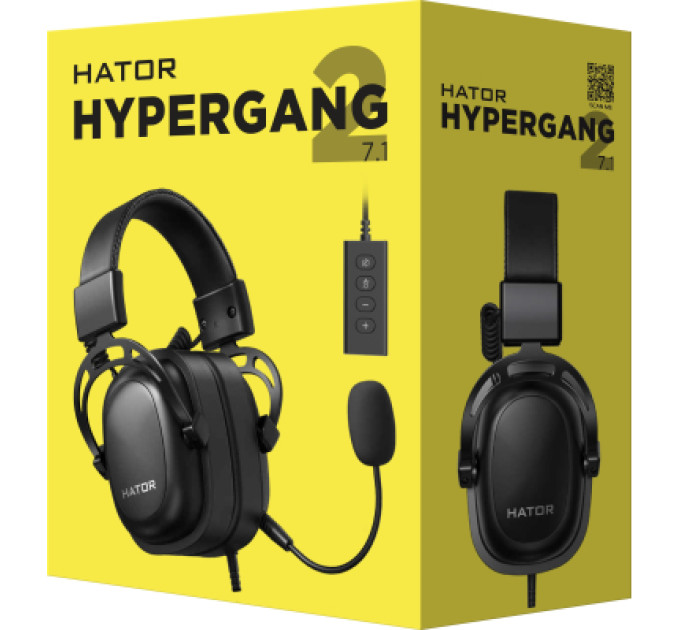 Наушники Hator Hypergang 2 USB 7.1 Black (HTA-940)