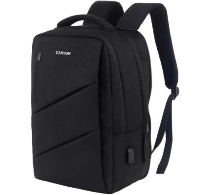 Рюкзак для ноутбука Canyon 15.6" BPE-5 Urban, USB, 12-18L, Black (CNS-BPE5B1)