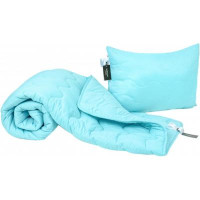 Одеяло MirSon Набор EcoSilk №1658 Eco Light Blue Одеяло 172х205+ подушка (2200002655040)