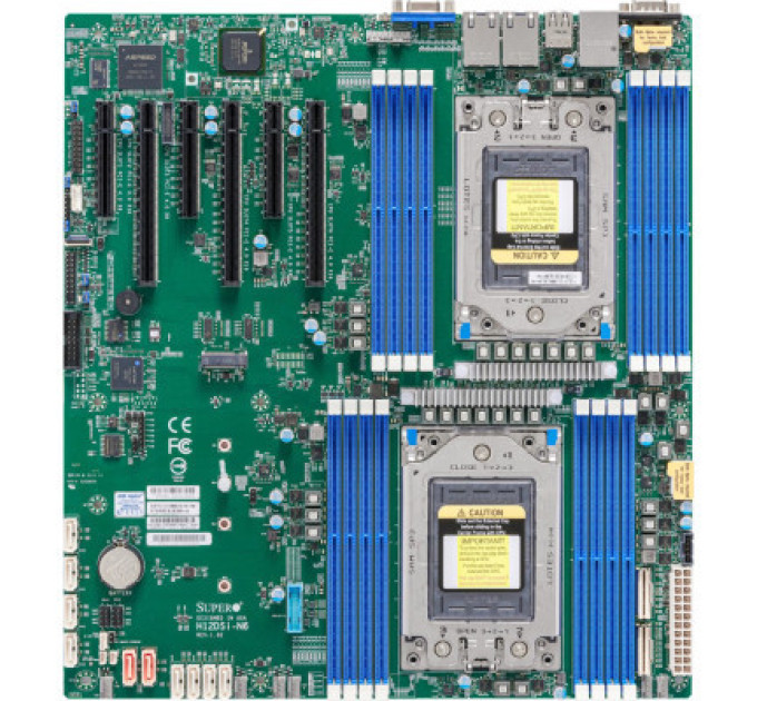 Серверная материнская плата Supermicro SERVER MB EPYC 7002 EATX/MBD-H12DSI-N6-O (MBD-H12DSI-N6-O)