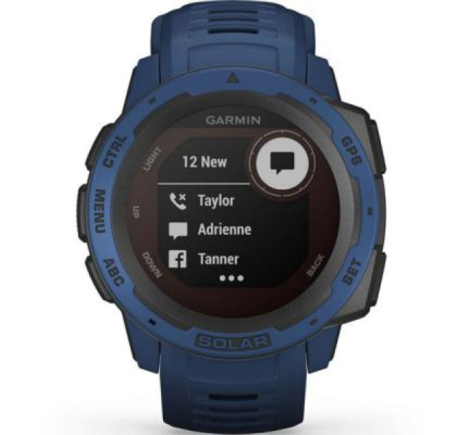 Смарт-часы Garmin Instinct Solar, Tidal Blue (010-02293-01)