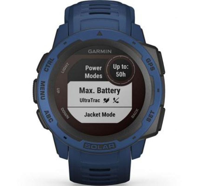 Смарт-часы Garmin Instinct Solar, Tidal Blue (010-02293-01)