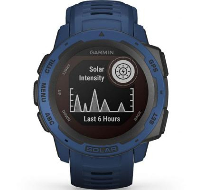 Смарт-часы Garmin Instinct Solar, Tidal Blue (010-02293-01)