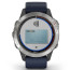 Смарт-часы Garmin quatix 6, Grey with Captain Blue Band (010-02158-91)