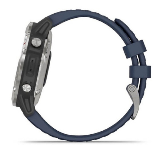 Смарт-часы Garmin quatix 6, Grey with Captain Blue Band (010-02158-91)