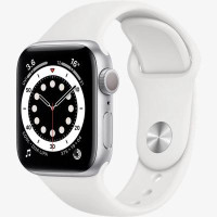 Смарт-часы Apple Watch Series 6 GPS, 40mm Silver Aluminium Case with White Sp (MG283GK/A)