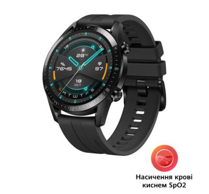 Смарт-часы Huawei Watch GT 2 46mm Sport Black (Latona-B19S) SpO2 (55024474)