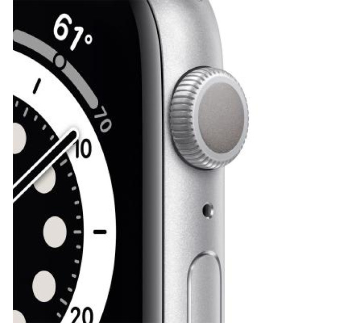 Смарт-часы Apple Watch Series 6 GPS, 40mm Silver Aluminium Case with White Sp (MG283UL/A)