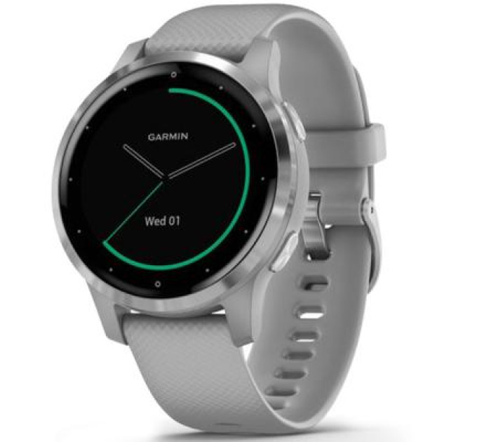 Смарт-часы Garmin vivoactive 4S, Powder Gray/Silver (010-02172-03)