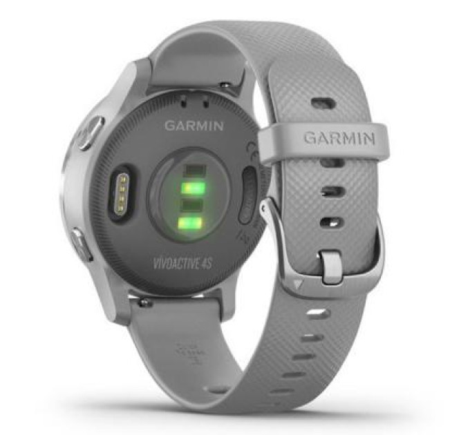 Смарт-часы Garmin vivoactive 4S, Powder Gray/Silver (010-02172-03)